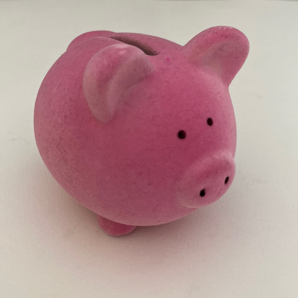 (3 for $25) Vintage Pink Piggy Bank